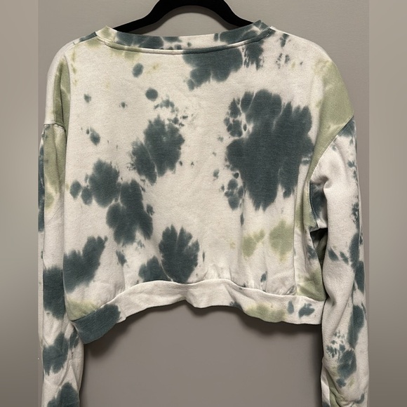 Aero Cropped Tie-dyed crewneck sweatshirt - Picture 3 of 3